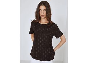 T-shirt με strass SN7616.4841+4