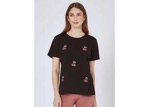 T-shirt με strass κεράσια SN7616.4857+3