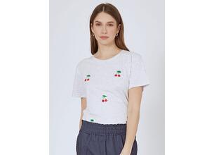 T-shirt με strass κεράσια SN7616.4857+2