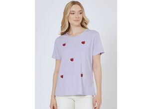 T-shirt με strass πασχαλίτσες SN7616.4867+4