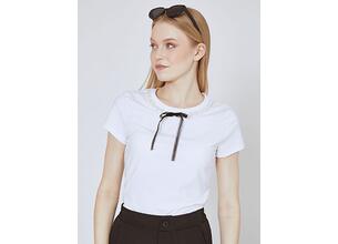 T-shirt με πέρλες και φιόγκο SN7958.4005+2