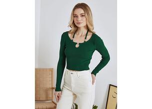 Crop top ριπ με strass SN9423.4589+4