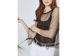 Μπλούζα δίχτυ με strass SN9423.4819+1