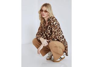 Πουκαμίσα ασύμμετρη με animal print SN9875.3002+3