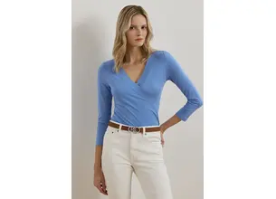 Μακρυμάνικο Lauren Ralph Lauren χρώμα: μπλε, 200824366