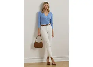 Μακρυμάνικο Lauren Ralph Lauren χρώμα: μπλε, 200824366