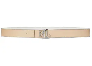 Αναστρέψιμη δερμάτινη ζώνη Lauren Ralph Lauren χρώμα: μπεζ, 412908984