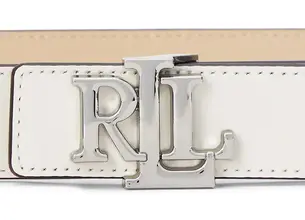Αναστρέψιμη δερμάτινη ζώνη Lauren Ralph Lauren χρώμα: μπεζ, 412908984