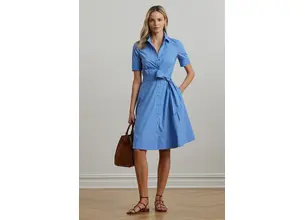 Φόρεμα Lauren Ralph Lauren χρώμα: ναυτικό μπλε, 200748950