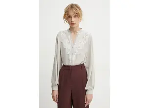 Πουκάμισο Bruuns Bazaar χρώμα: μπεζ