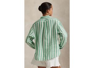 Πουκάμισο από λινό Polo Ralph Lauren χρώμα: μπλε, 211935130