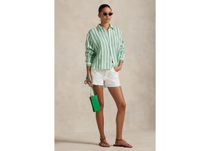 Πουκάμισο από λινό Polo Ralph Lauren χρώμα: μπλε, 211935130