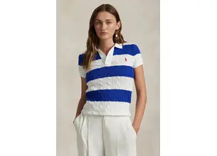 Βαμβακερό πουλόβερ Polo Ralph Lauren χρώμα: άσπρο, 211943043