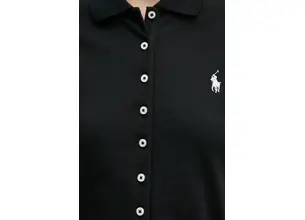 Πουκάμισο Polo Ralph Lauren χρώμα: μαύρο, 211941176