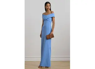 Φόρεμα Lauren Ralph Lauren χρώμα: μπλε, 253936391
