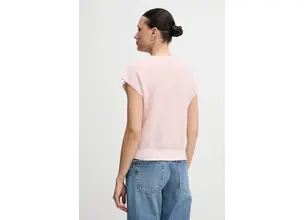 Γιλέκο με λινό μείγμα United Colors of Benetton χρώμα: πράσινο
