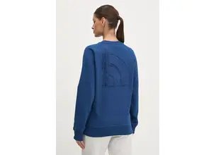 Βαμβακερή μπλούζα The North Face Relaxed γυναικεία, χρώμα: ναυτικό μπλε, NF0A8C39D1R1