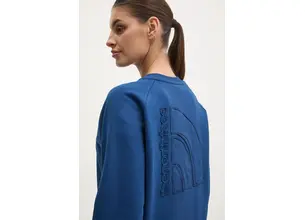 Βαμβακερή μπλούζα The North Face Relaxed γυναικεία, χρώμα: ναυτικό μπλε, NF0A8C39D1R1