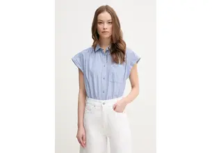 Βαμβακερό πουκάμισο Pepe Jeans DIXIT χρώμα: μπλε, PL305043