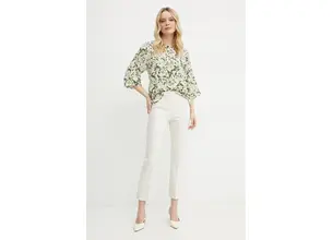 Μεταξωτή μπλούζα Weekend Max Mara γυναικεία, χρώμα: μπεζ, 2515111102600