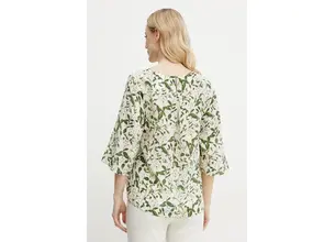 Μεταξωτή μπλούζα Weekend Max Mara γυναικεία, χρώμα: μπεζ, 2515111102600