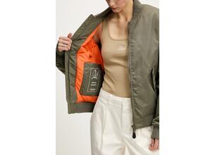 Μπουφάν bomber Guess Jeans χρώμα: καφέ, W5RL81 WHAA2