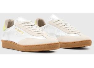 Δερμάτινα αθλητικά παπούτσια AllSaints Thelma Metallic Sneaker χρώμα: ασημί, W072FB