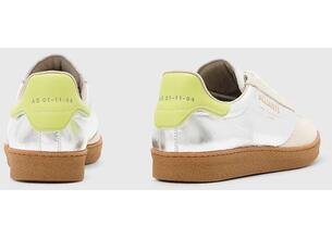 Δερμάτινα αθλητικά παπούτσια AllSaints Thelma Metallic Sneaker χρώμα: ασημί, W072FB