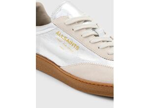 Δερμάτινα αθλητικά παπούτσια AllSaints Thelma Metallic Sneaker χρώμα: ασημί, W072FB