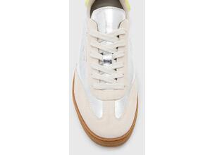 Δερμάτινα αθλητικά παπούτσια AllSaints Thelma Metallic Sneaker χρώμα: ασημί, W072FB