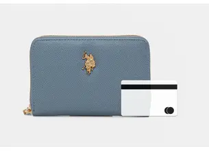 Πορτοφόλι U.S. Polo Assn. Jones χρώμα: μπλε, WEUJE8659WVP