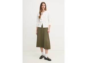 Φούστα Tommy Hilfiger χρώμα: πράσινο, WW0WW43886