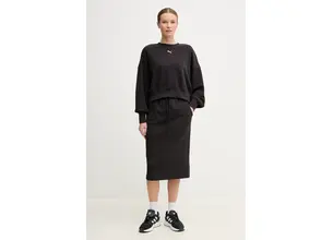 Φούστα Puma χρώμα: μαύρο, 685059