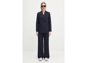 Βαμβακερό παντελόνι A.P.C. pantalon margaret χρώμα: ναυτικό μπλε, COHFU.F08476