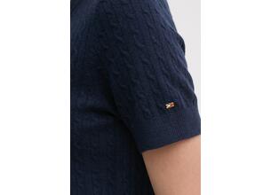 Μάλλινη ζακέτα Tommy Hilfiger χρώμα: ναυτικό μπλε, WW0WW43958