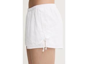 Σορτς από λινό Hollister Co. χρώμα: άσπρο, KI349-5077