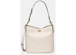 Τσάντα Coach WILLOW χρώμα: μπεζ, CW624