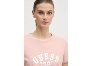 Βαμβακερό μπλουζάκι Guess MARTINA γυναικείο, V5RI06 I3Z14