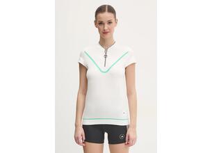 Μπλουζάκι προπόνησης adidas by Stella McCartney TrueNature χρώμα: άσπρο, JI5228