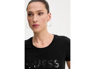 Μπλουζάκι Guess χρώμα: μαύρο, W5GI17 J1314