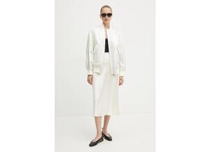 Μπουφάν bomber Max Mara Leisure γυναικείο, χρώμα: μπεζ, 2426486048600