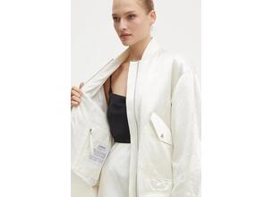 Μπουφάν bomber Max Mara Leisure γυναικείο, χρώμα: μπεζ, 2426486048600