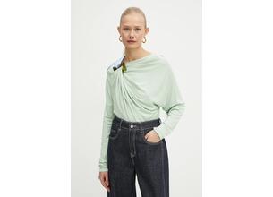 Μπλουζάκι Victoria Beckham χρώμα: πράσινο, 1125WTP006017A