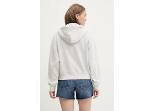 Μπλούζα Abercrombie & Fitch χρώμα: γκρι, με κουκούλα, KI185-5011
