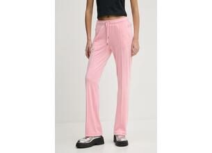 Παντελόνι φόρμας Juicy Couture χρώμα: ροζ, JCAPW045