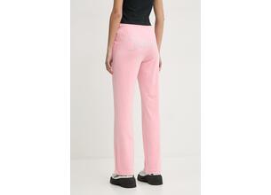 Παντελόνι φόρμας Juicy Couture χρώμα: ροζ, JCAPW045