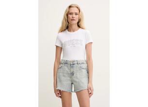 Τζιν σορτς Guess χρώμα: μπλε, W5GD74 D5LQ2