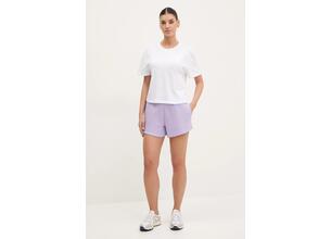 Βαμβακερό σορτσάκι Guess PRIMULA χρώμα: μοβ, V5GD07 KCRP0