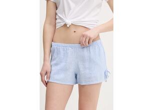 Σορτς από λινό Hollister Co. χρώμα: μπλε, KI349-5131