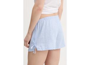 Σορτς από λινό Hollister Co. χρώμα: μπλε, KI349-5131